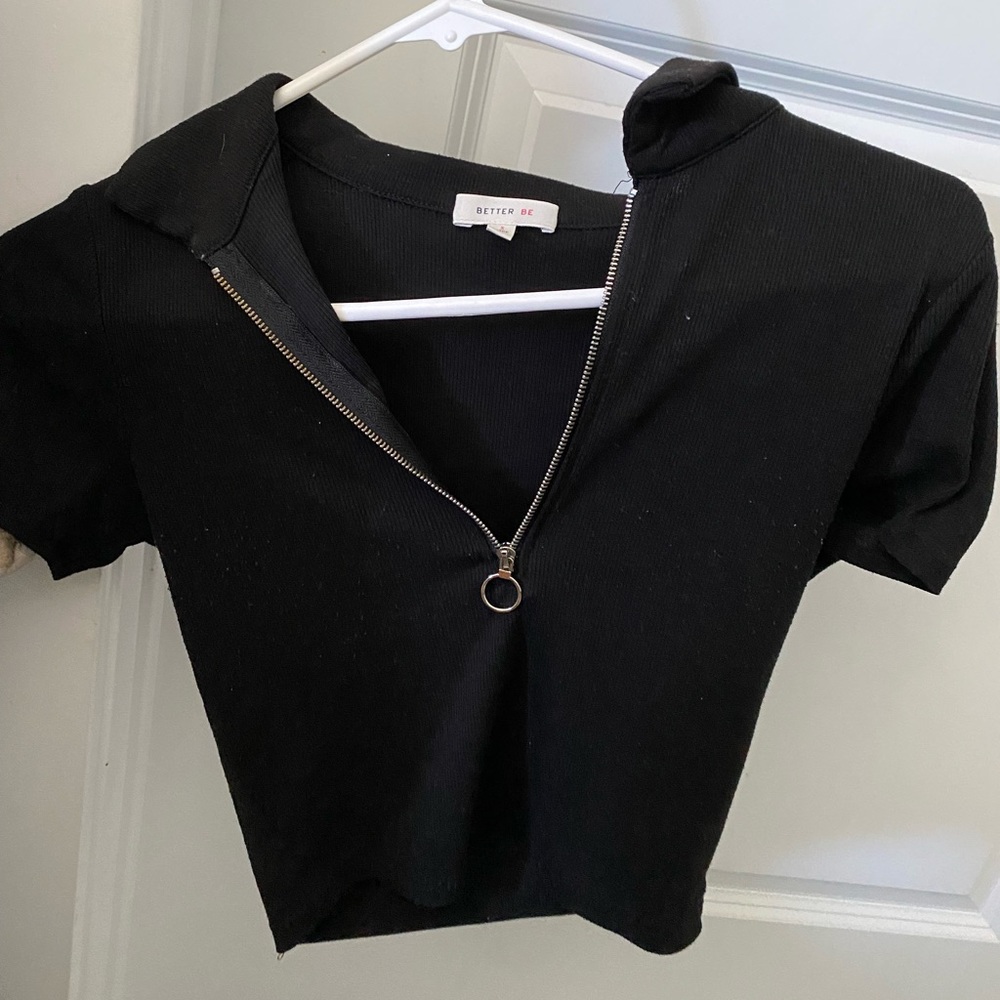 Black Crop Top